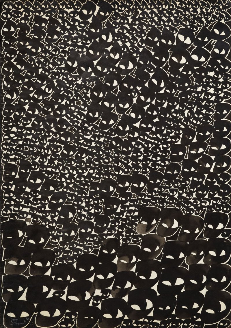 Charles Hossein Zenderoudi, TYSS + BA, 1972