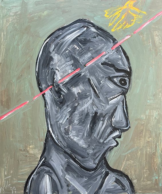 Farshid Maleki, The Red line, 2020