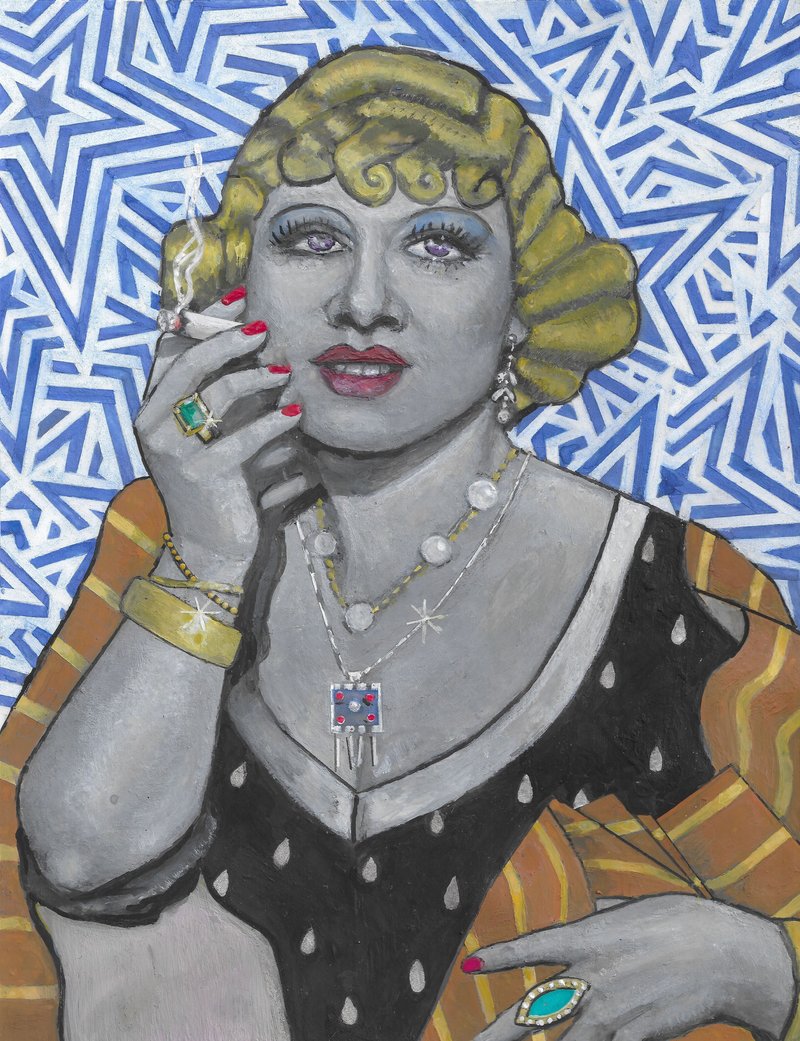 Soheila Sokhanvari, I'm No Angel (Portrait of Mae West), 2024