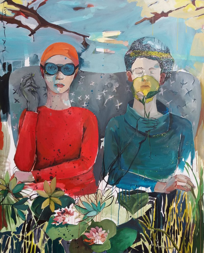 Golnaz Afraz, Another dream upside down, 2019