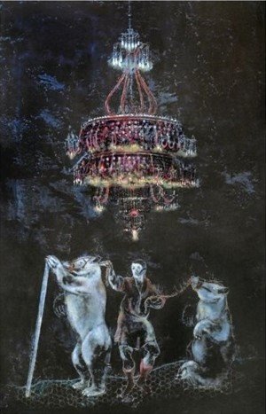 Avish Khebrezadeh, The Troubled Fool with His Bears, 2007