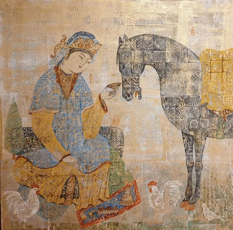 Mohammad Hadi Fadavi, The Lady and Horse, 2022