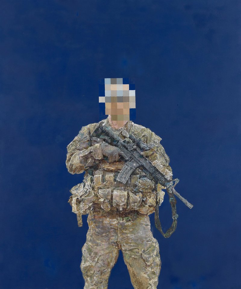 Afshin Naghouni, Blue Screen, 2015