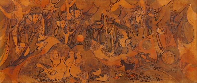 Sadegh Tabrizi, Untitled (Khosrow and Shirin)