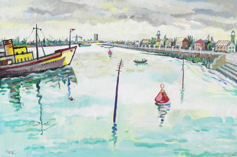 Mohsen Vaziri Moghaddam, Anzali Harbor, 1950