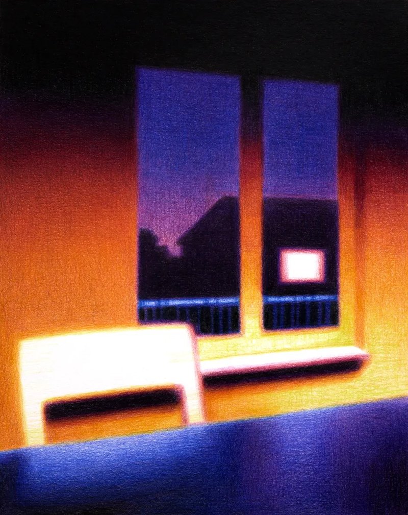 Esteffen Kern, Window, Chair and Table, 2024