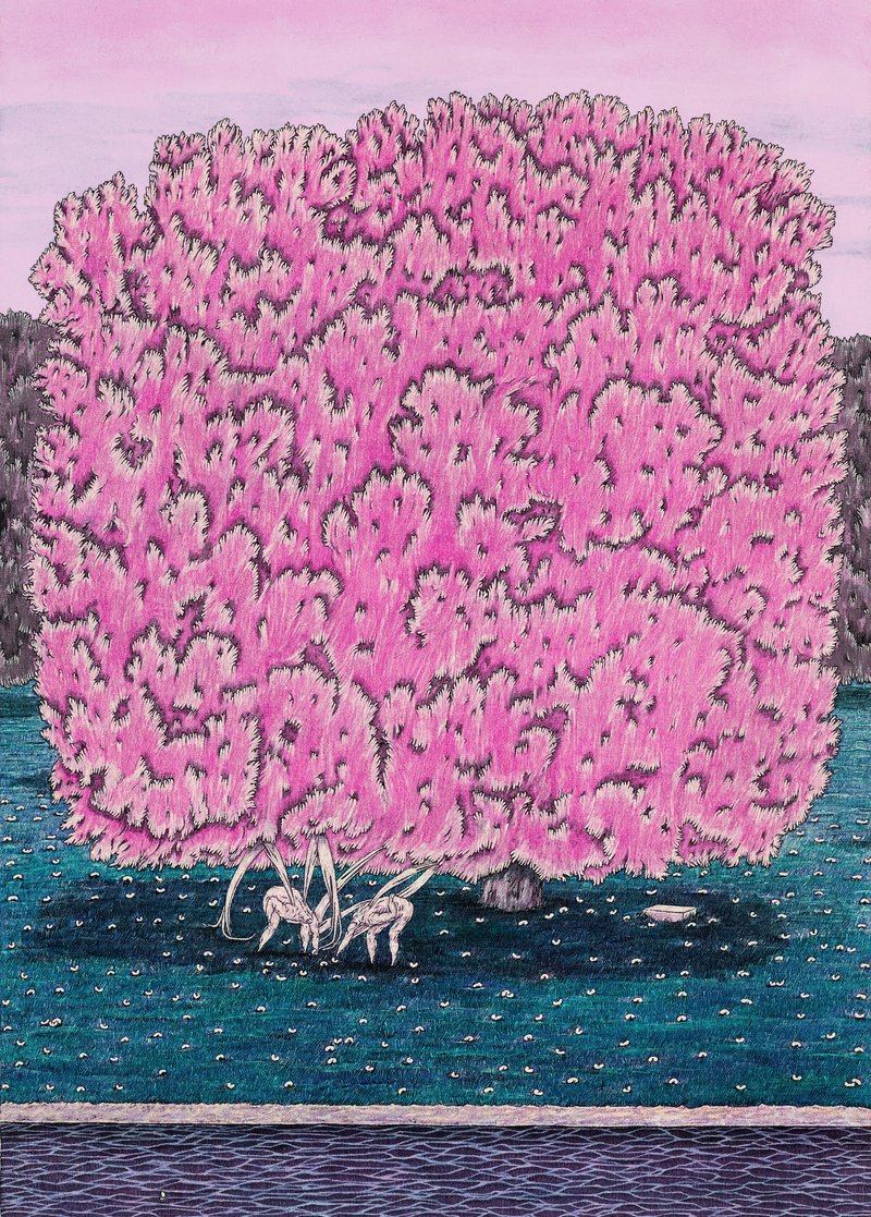Mona Hoseinzadeh, The Angels Collecting Beans, 2024