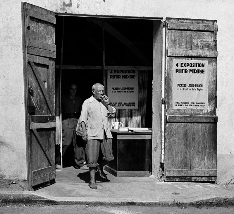 Andre Villers, Picasso Leaving Exhibition in Vallauris, 1953