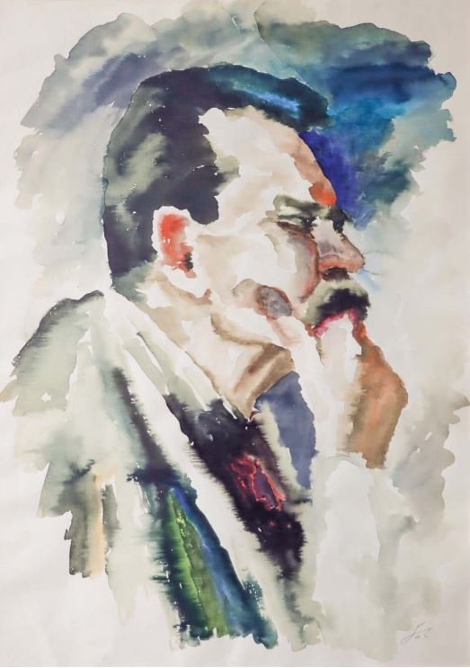 علی‌اکبر صنعتی، پرتره‌ی ماکسیم گورکی، 1352