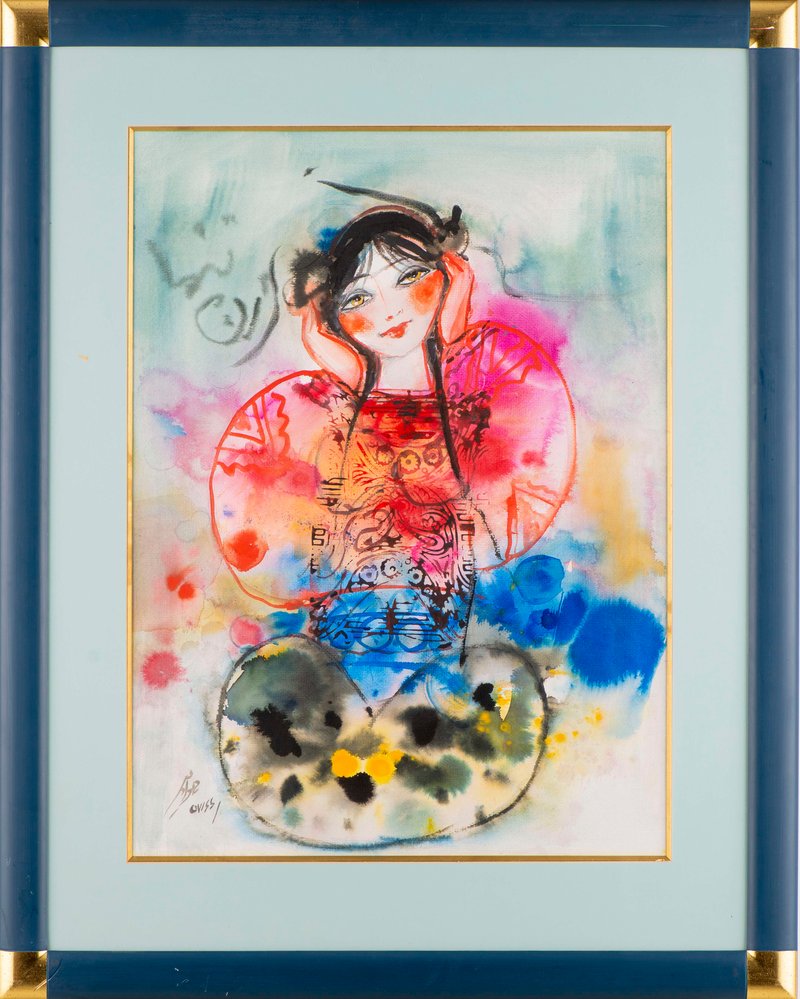 Nasser Ovissi, jeune femme