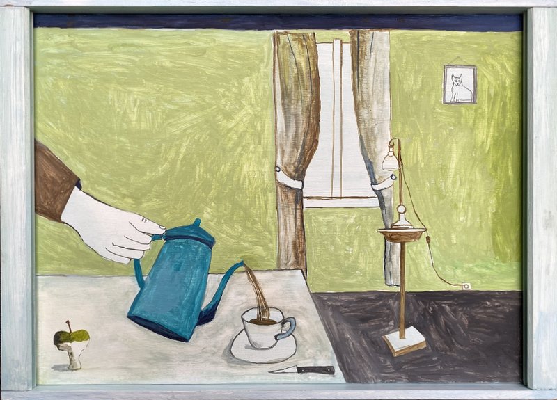 Noel McKenna, Turquoise Coffee Pot, 2021