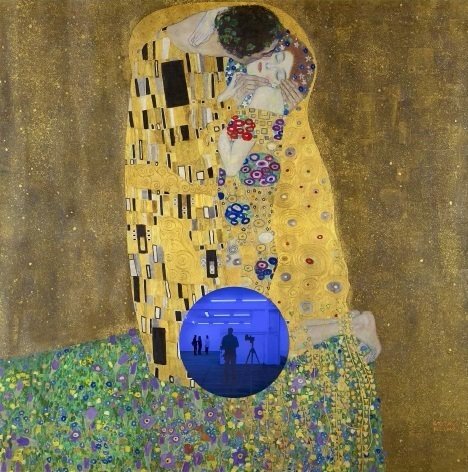 Jeff Koons, Gazing Ball (Klimt Kiss), 2019