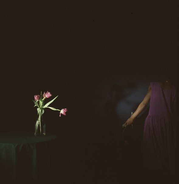 Joy Gregory, Magenta and Green: Leaving the Space, 1985