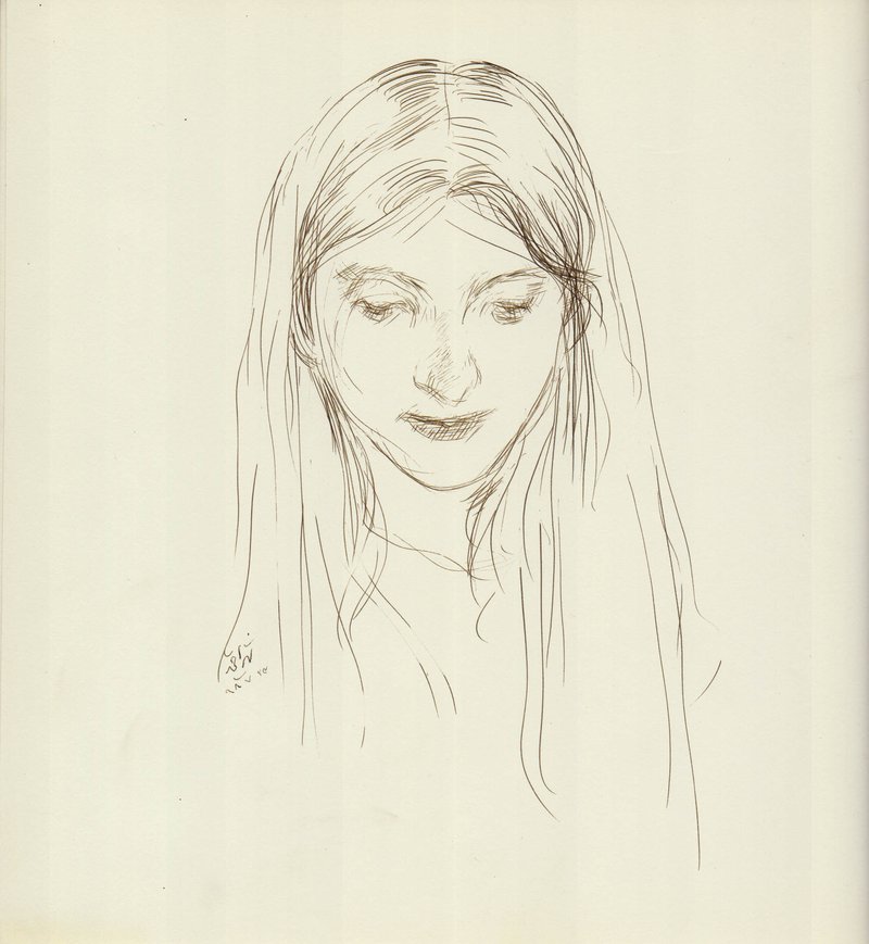 Hosein Shirahmadi, Study on a portrait (Foruq), 2019