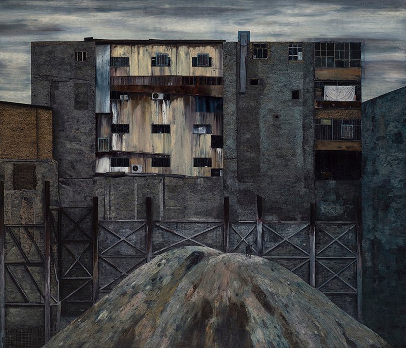 Javad Modaresi, The Building and the Hill, 2019
