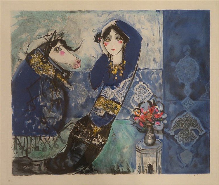 Nasser Ovissi, Woman and Horse