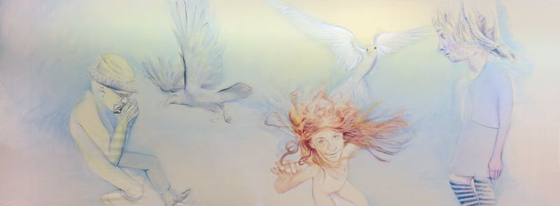Pantea Rahmani, White Bird and the Crow, 2013