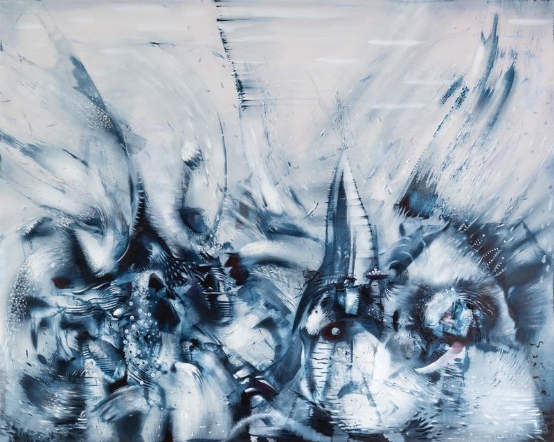 Ali Banisadr, Rhizome, 2019