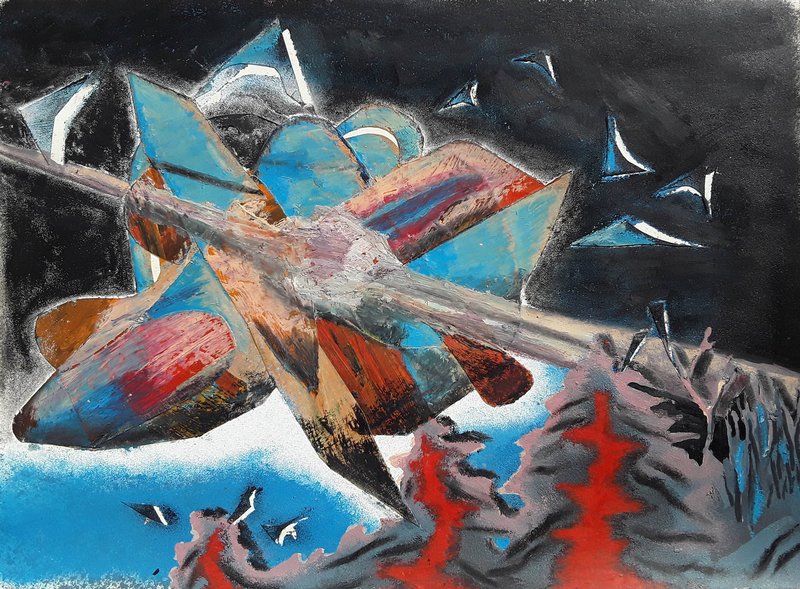 Ghazal Khatibi, Landscape with a Burning Horizon, 2020