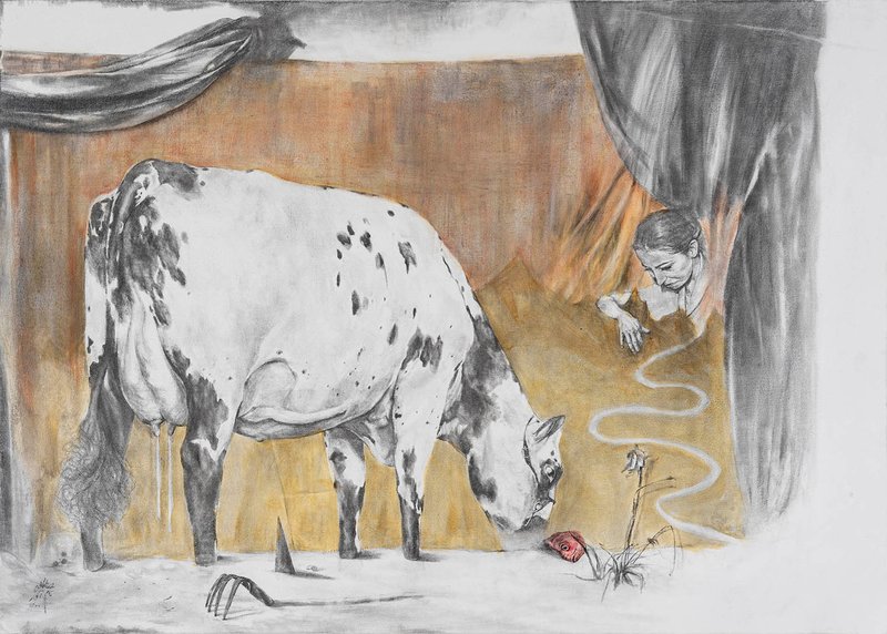 Atefeh Namavar, Cow Velvet, 2021