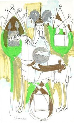 صادق تبریزی، سوار