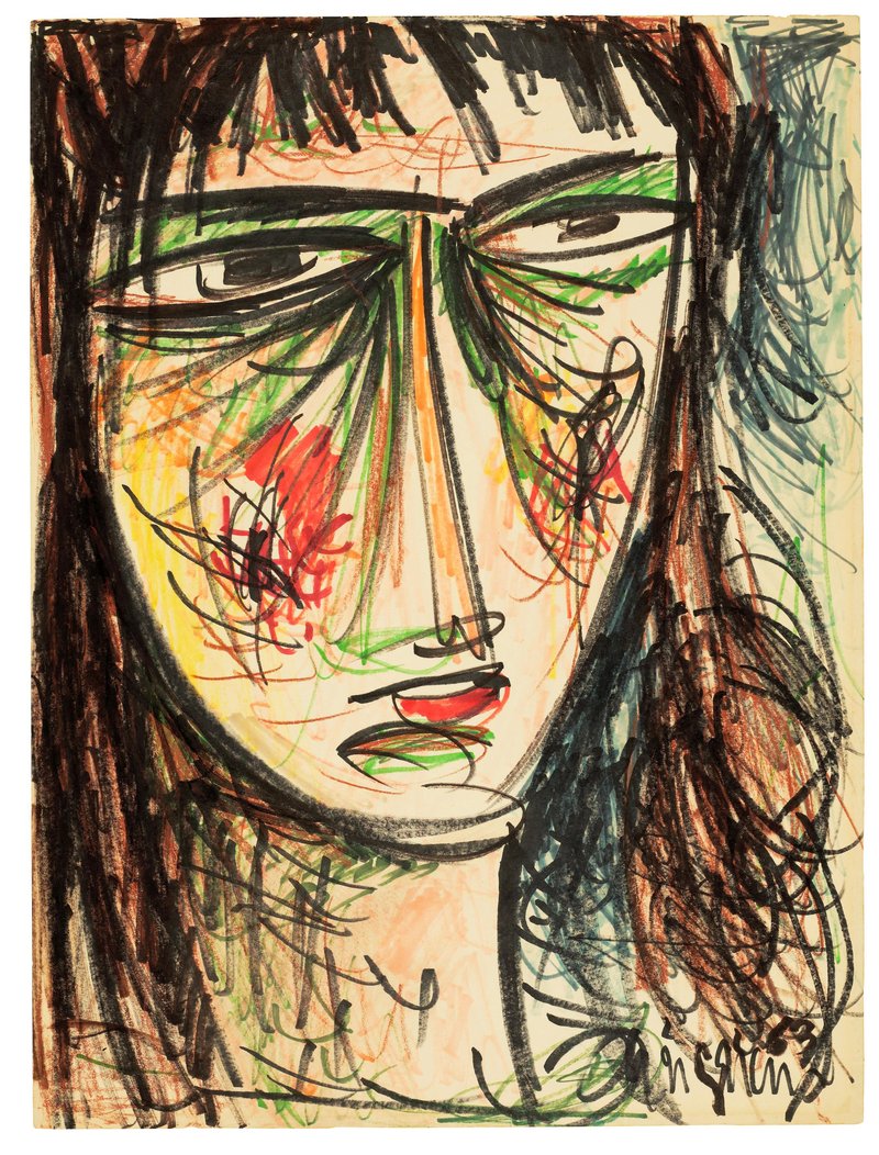 Marcos Grigorian, Pensive Portrait, 1963