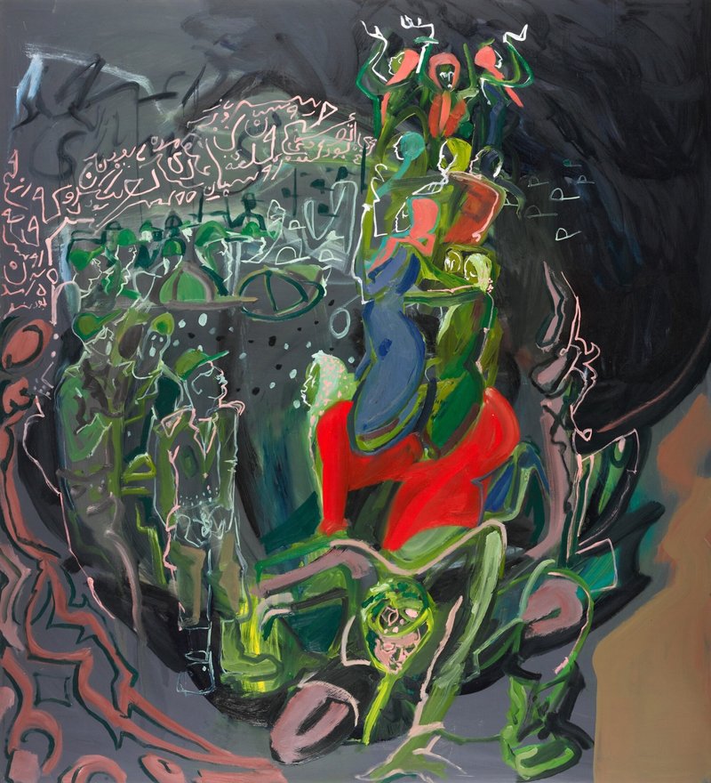 Rokni Haerizadeh, Alas, That Our Love Was Your Unfaithful Soldier's Serenade Returning From Their Conquest of the Prostitutes' Fort , 2008