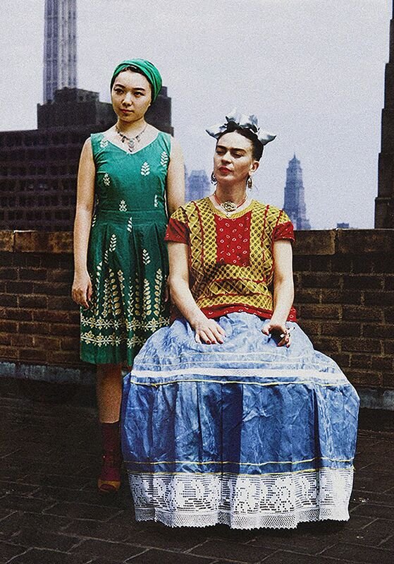 Silin Liu, Frida Kahlo & Celine Liu I, 2014