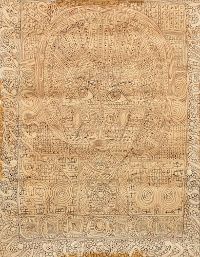 Charles Hossein Zenderoudi, Composition for Zahra Ghazavi, 1965