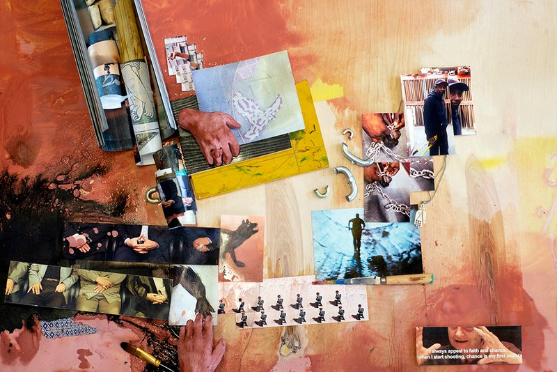 Shahrzad Changalvaee, Watchers, Drippers and Leavers II, 2019