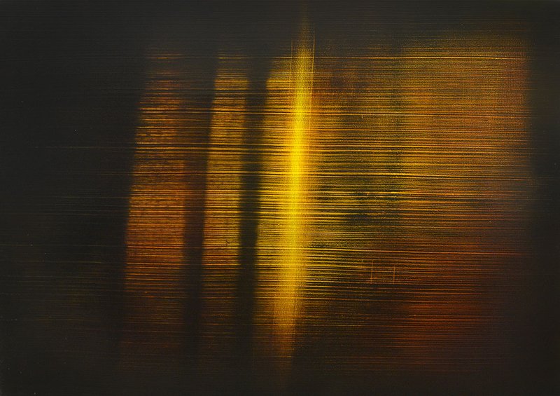 Vahid Mohammadi, Nocturns for Black and Burnt Siena No. 3, 2017