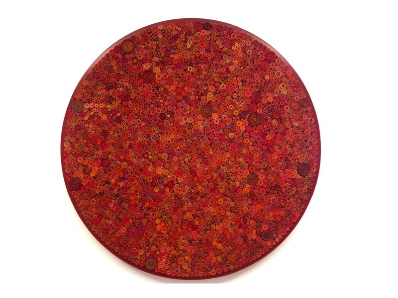 Hadieh Shafie, Quinacridone Red, 2023
