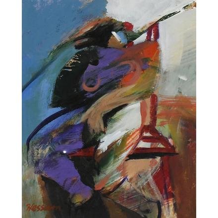 Hessam Abrishami, Female Figure in Chair