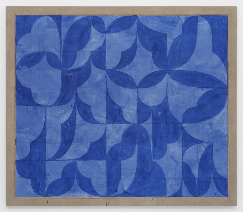 Kamrooz Aram, Untitled (Arabesque Composition in Lapis Lazuli), 2022