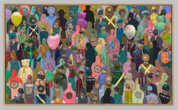 Derek Fordjour, Half Mast, 2018