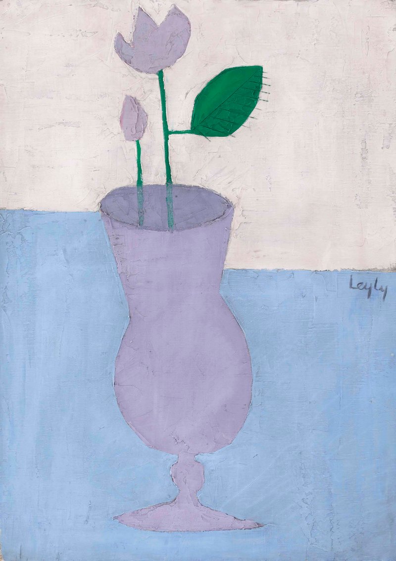 Leyly Matine Daftary, Vase with Flowers, 1965