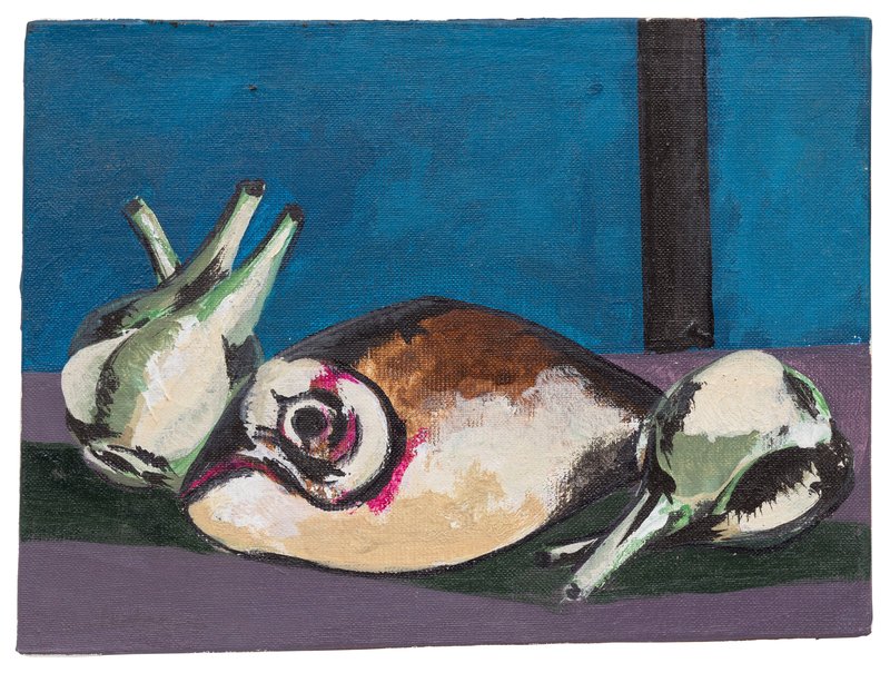 Bahman Mohassess, Still Life with Fish, 1972