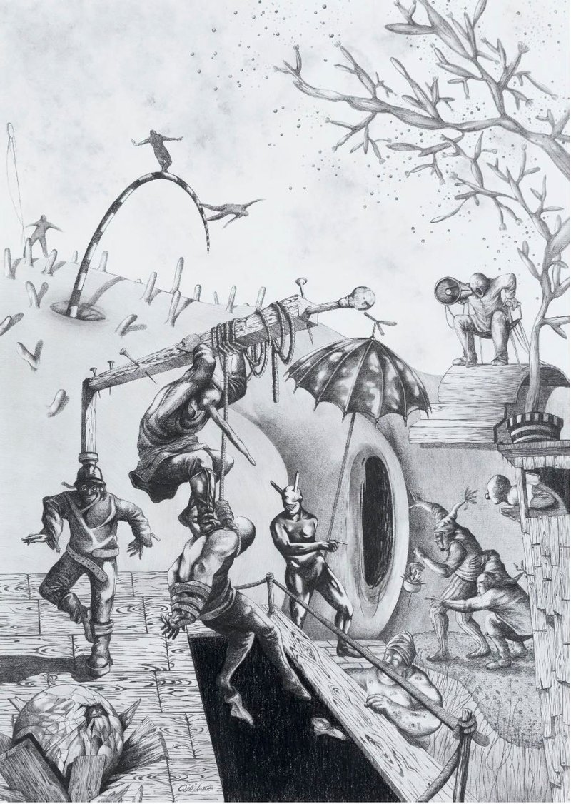 Payam Qelichy, Giant Naked Woman, 2021