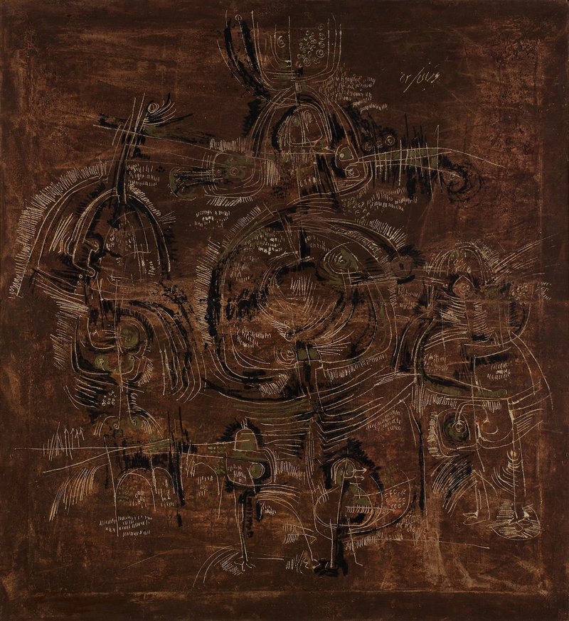 Massoud Arabshahi, Abstract Composition in Brown, 1974
