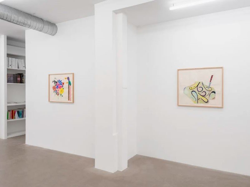 With My Back to the World, installation view