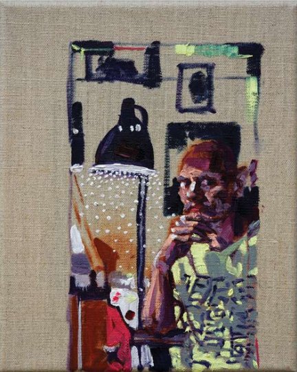 Dana Nehdaran, Pensive in Yellow T-shirt, 2024
