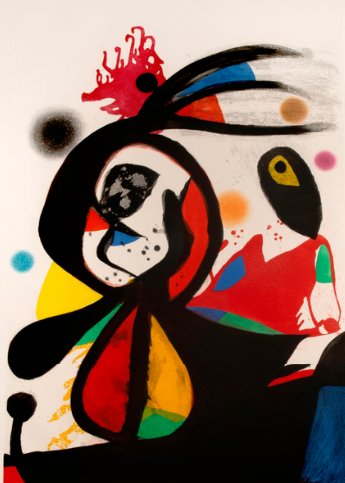 Joan Miro, L'Aigrette Rouge, 1976