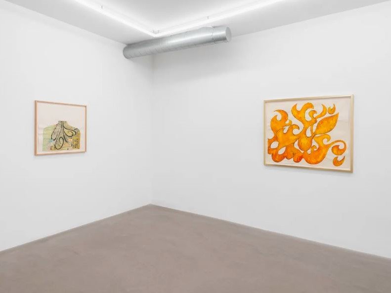 With My Back to the World, installation view
