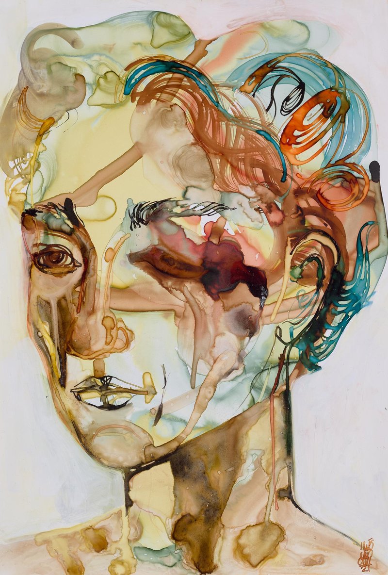 Golnar Tabibzadeh, Mahi| my mother as I remember her surrounded by her plants, 2021