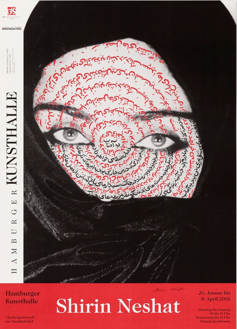 Shirin Neshat, I Am Its Secret Exhibition Poster, 2001