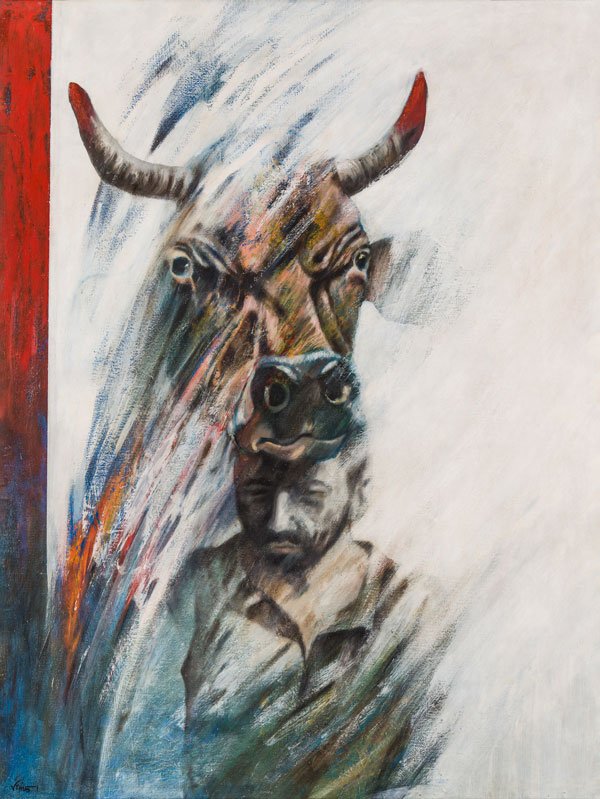 Alireza Espahbod, Red Horn, 1993