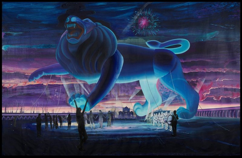 Mehdi Farhadian, Inflated Lion, 2018