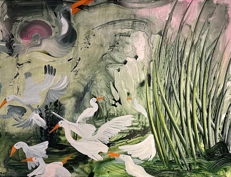 Saba Farhoudnia, Rising on Wings of Egret: the Dawn of a New Beginning, 2023