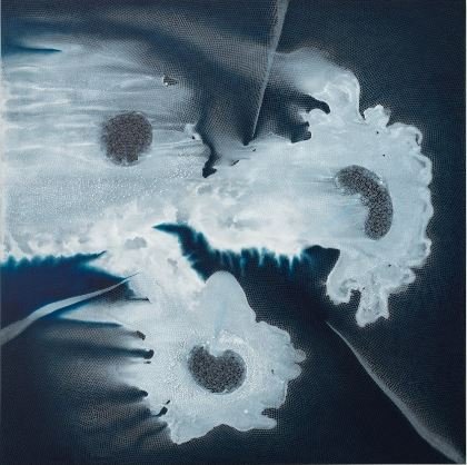 Shirazeh Houshiary, Three Moons, 2025