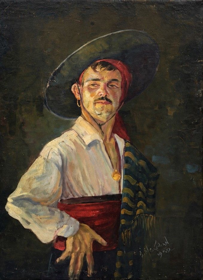 Sirak Melkonian, Untitled from the portrait series, 1952